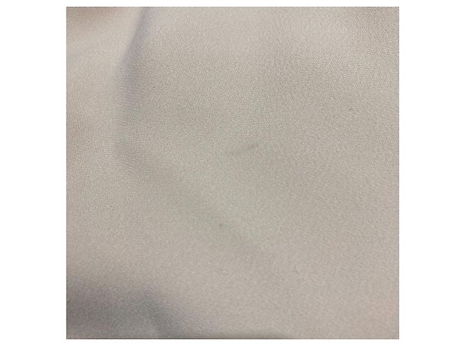 Abito in crepe a maniche corte Miu Miu Beige - vista 17