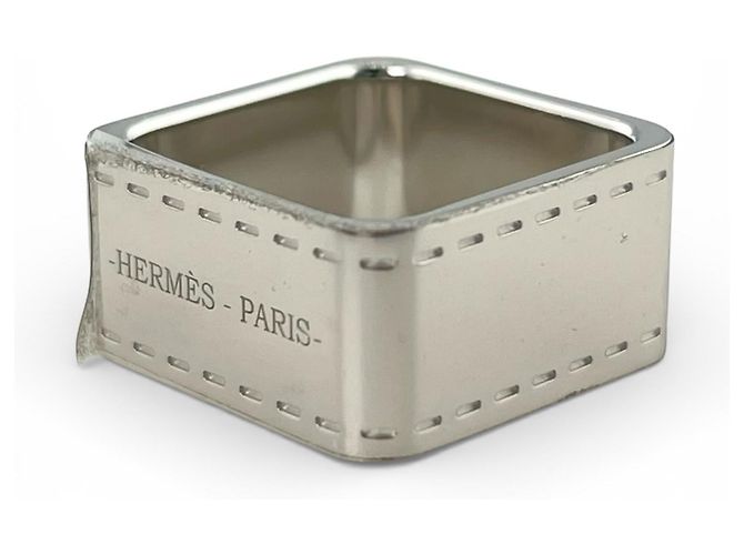 Ring Anel para lenço Hermès Bolduc Prata - vista 3