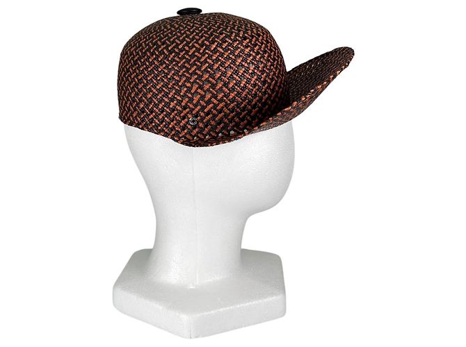 Hermès Cap Tanzanian Serie Button Strohhut Mehrfarben - Ansicht 3