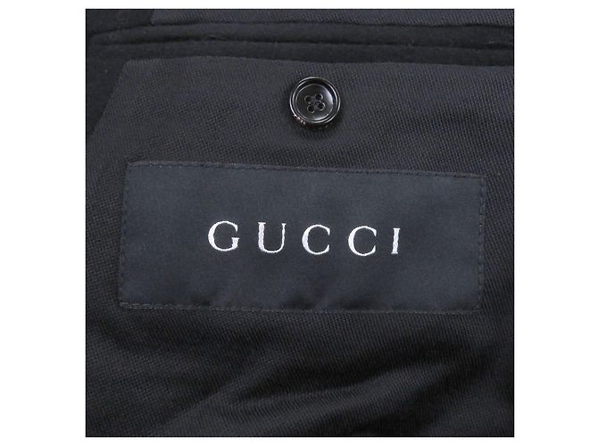 Abrigo Gucci de lana y cachemira Negro - vista 6