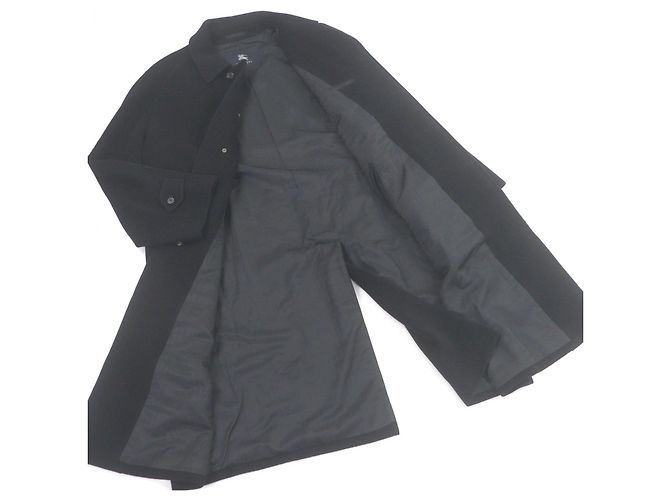Cappotto Burberry London in lana, angora e visone Nero - vista 3