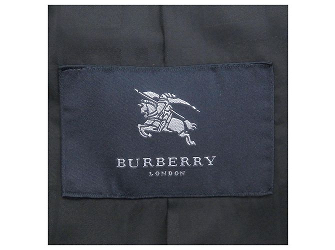 Cappotto Burberry London in lana, angora e visone Nero - vista 6