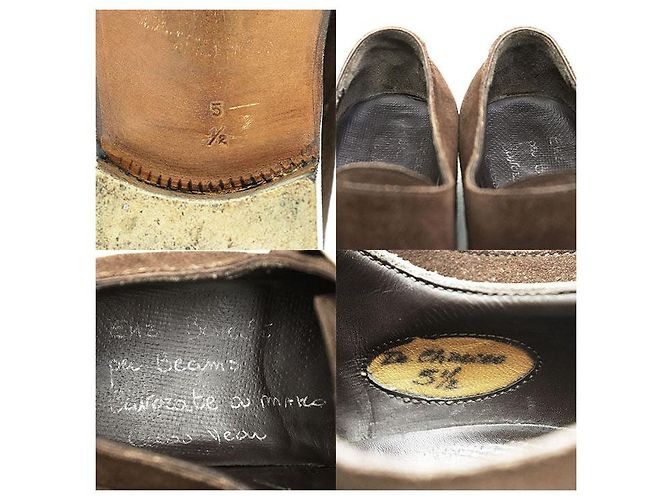 Autre Marque Scarpe Derby in camoscio Enzo Bonafe De Chirico Marrone - vista 10
