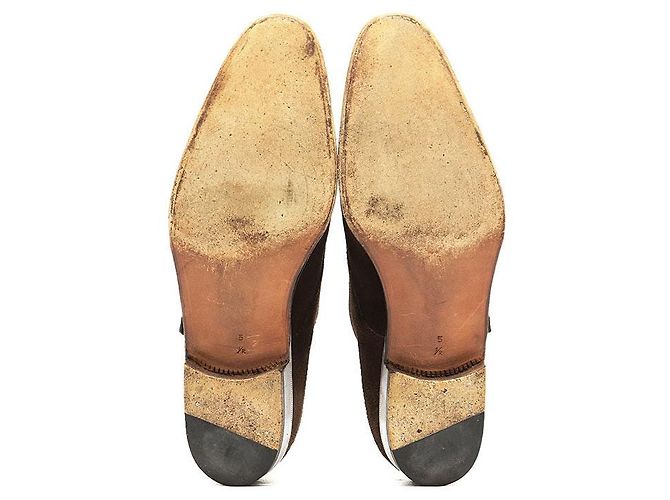 Autre Marque Scarpe Derby in camoscio Enzo Bonafe De Chirico Marrone - vista 9