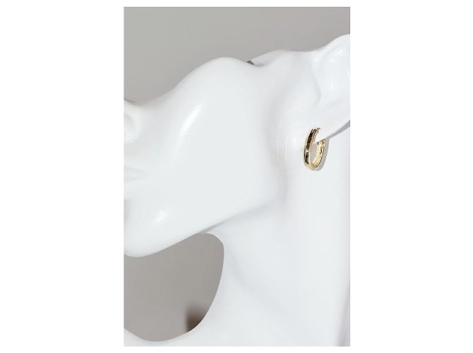 Autre Marque LuxUness Au750 Gold Ohrringe Golden - Ansicht 2