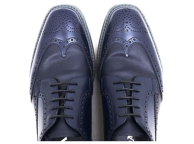 Sapatos Derby em couro Prada Azul - vista 11
