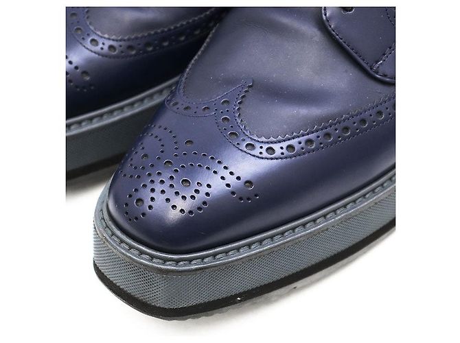 Sapatos Derby em couro Prada Azul - vista 12