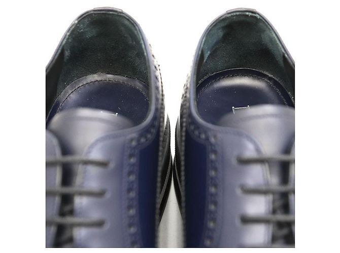 Sapatos Derby em couro Prada Azul - vista 6