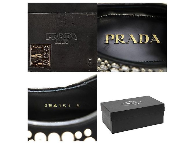 Prada Chunky Derby-Schuhe aus Leder Schwarz - Ansicht 10