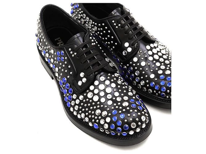 Prada Chunky Derby-Schuhe aus Leder Schwarz - Ansicht 11