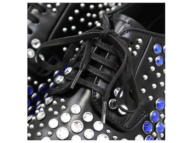 Prada Chunky Derby-Schuhe aus Leder Schwarz - Ansicht 3