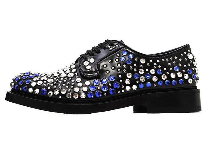 Prada Chunky Derby-Schuhe aus Leder Schwarz - Ansicht 4