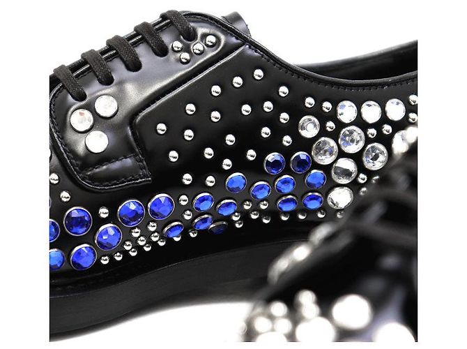 Prada Chunky Derby-Schuhe aus Leder Schwarz - Ansicht 5