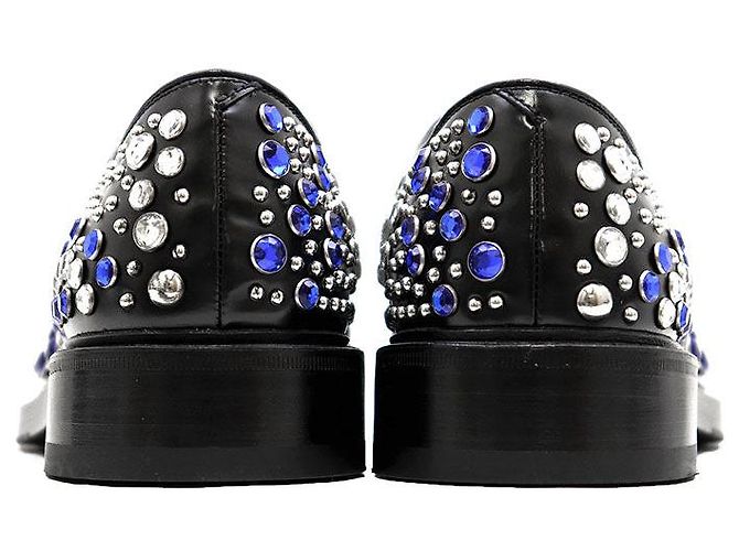 Prada Chunky Derby-Schuhe aus Leder Schwarz - Ansicht 6