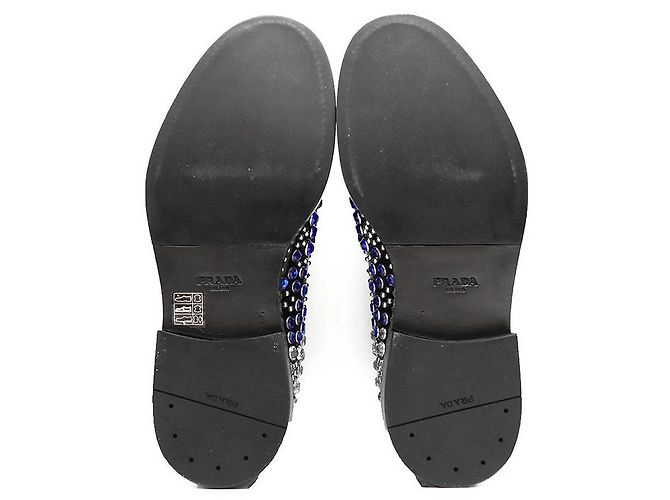 Prada Chunky Derby-Schuhe aus Leder Schwarz - Ansicht 9