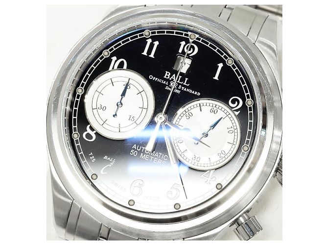 Autre Marque Reloj BALL WATCH Trainmaster Cannonball de acero inoxidable Negro - vista 6