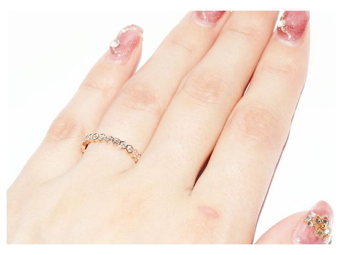 Chaumet Bee My Love Au750 Diamantring Größe 9.5 Pink - Ansicht 6