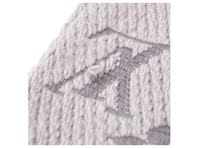 Louis Vuitton Echarpe Logomania Wool Silk Scarf Castaño - vista 11
