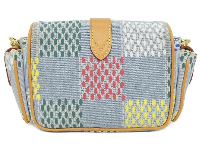 Borsa a tracolla Louis Vuitton LV Burst Damier Denim Multicolore - vista 2