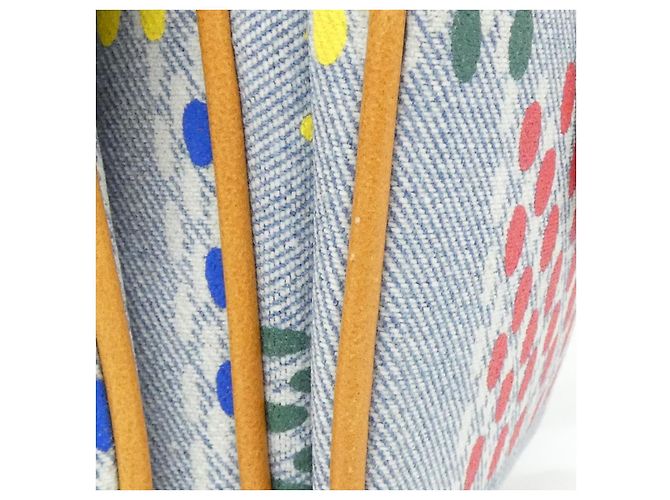 Borsa a tracolla Louis Vuitton LV Burst Damier Denim Multicolore - vista 7
