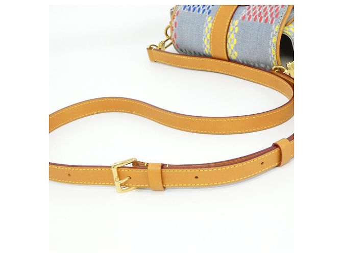 Borsa a tracolla Louis Vuitton LV Burst Damier Denim Multicolore - vista 9