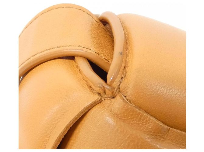 Borsa a tracolla Bottega Veneta in pelle di agnello Beige - vista 4