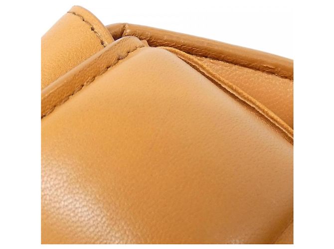 Borsa a tracolla Bottega Veneta in pelle di agnello Beige - vista 5