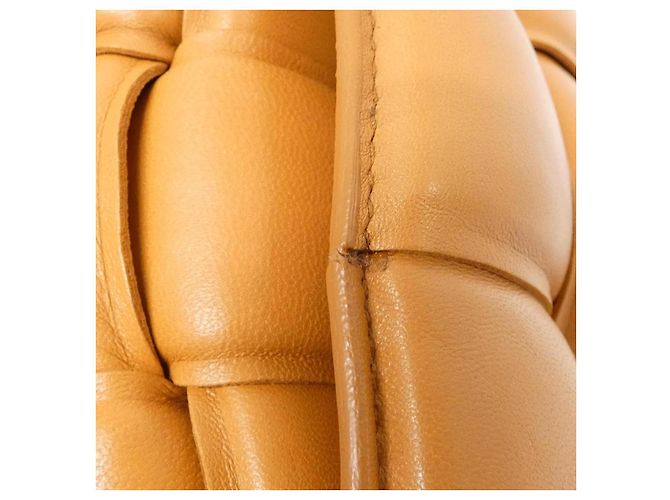 Borsa a tracolla Bottega Veneta in pelle di agnello Beige - vista 6