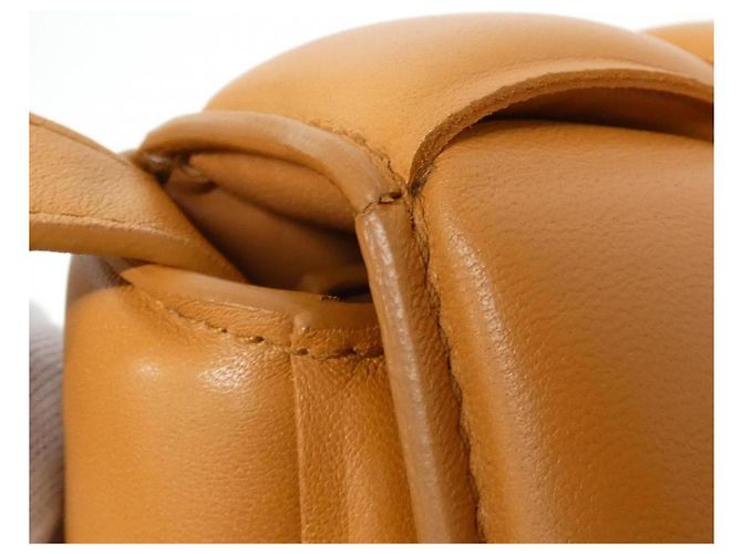 Borsa a tracolla Bottega Veneta in pelle di agnello Beige - vista 7