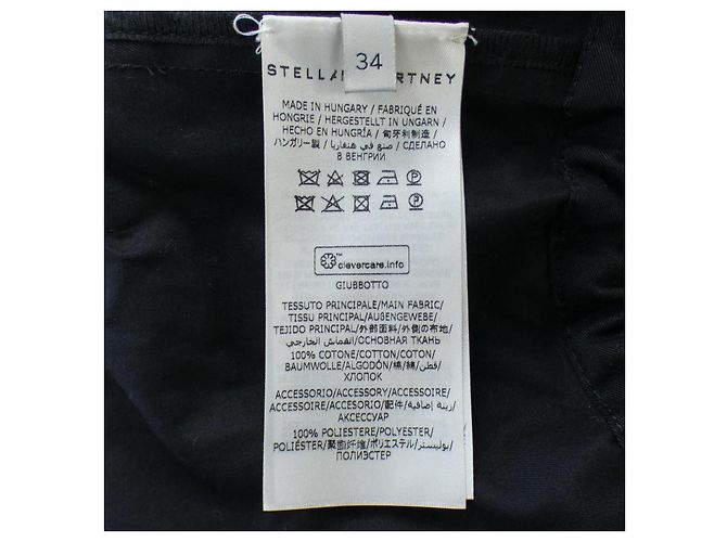 Stella Mc Cartney Abrigo Stella McCartney Negro - vista 3