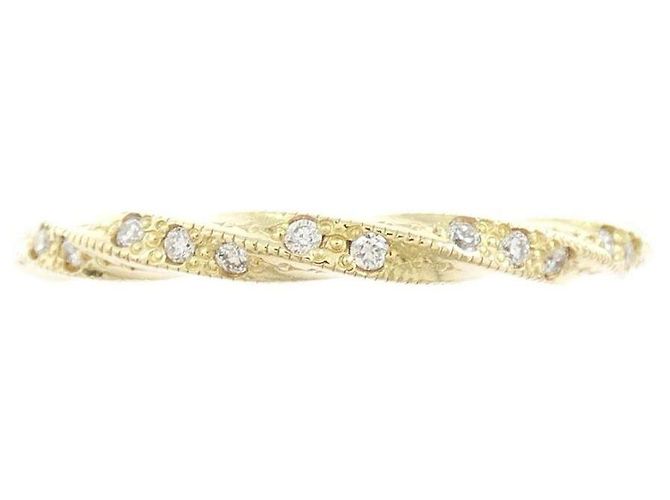 Autre Marque Anello AHKAH Helictite Au750 Diamante D'oro - vista 2