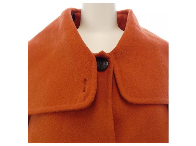 Hermès Cappotto in cashmere Hermes 36 Rosso - vista 5