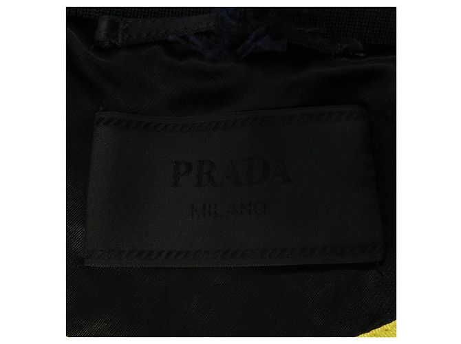 Blouson Prada con logo Triangle Nero - vista 4