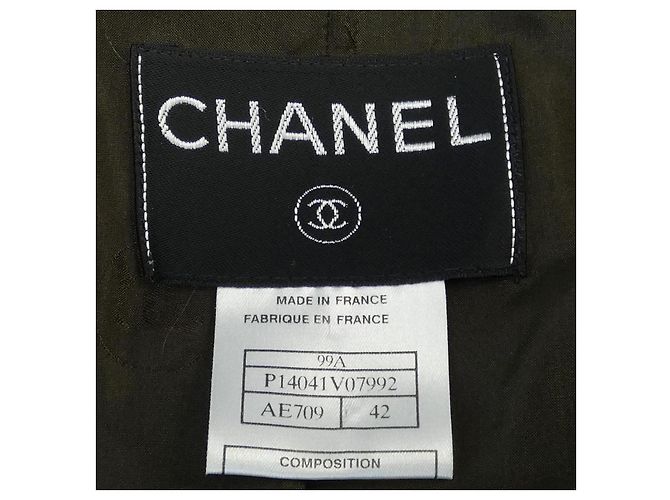 Casaco Chanel Marrom de Tecido - vista 4