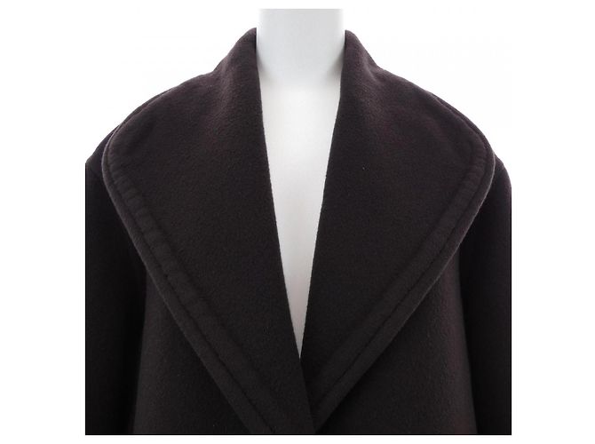 Hermès Abrigo Hermes 100% Cachemira 34 Castaño - vista 5