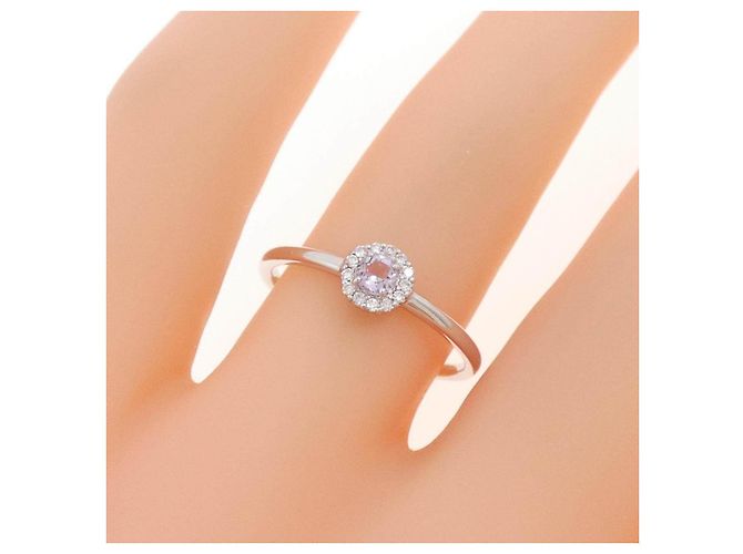 Autre Marque Anello Orefice Ametista e Diamante Au750 Porpora - vista 5