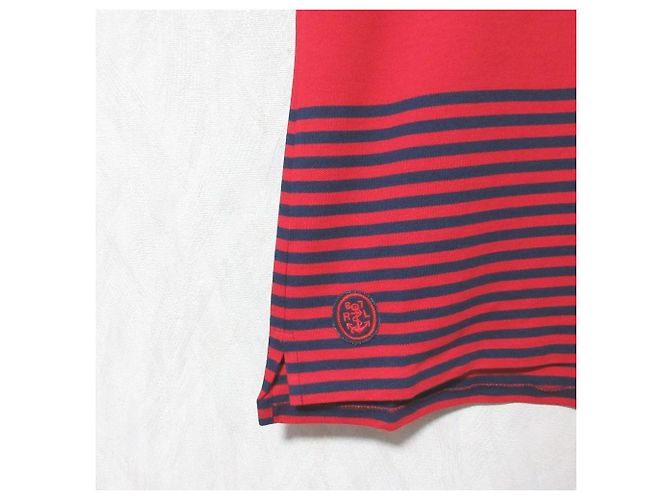 Polo Ralph Lauren de piqué a rayas Roja - vista 3