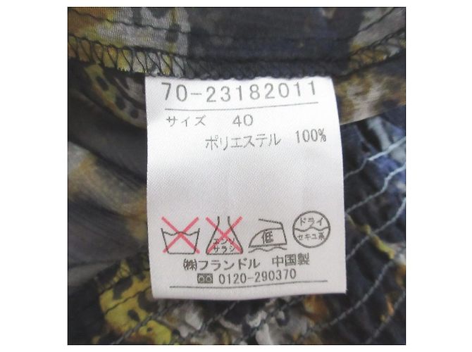Autre Marque 7-ID concept transparente Bluse mit Blumenprint Blau Marineblau - Ansicht 6