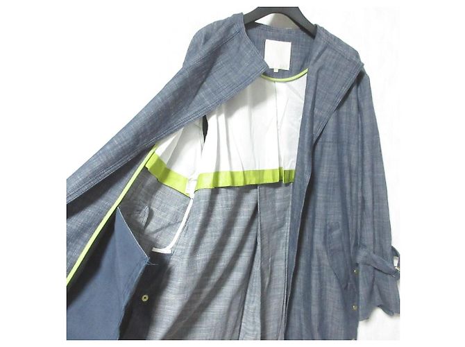 Autre Marque Cappotto in cotone Jiyuku Blu Navy - vista 6