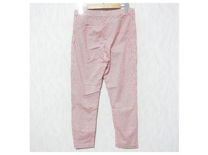Autre Marque 45R Easy Slim Pants Blanc Rouge - vue 2
