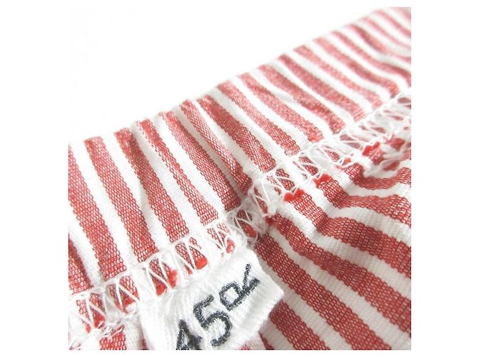Autre Marque 45R Easy Slim Pants Blanc Rouge - vue 4