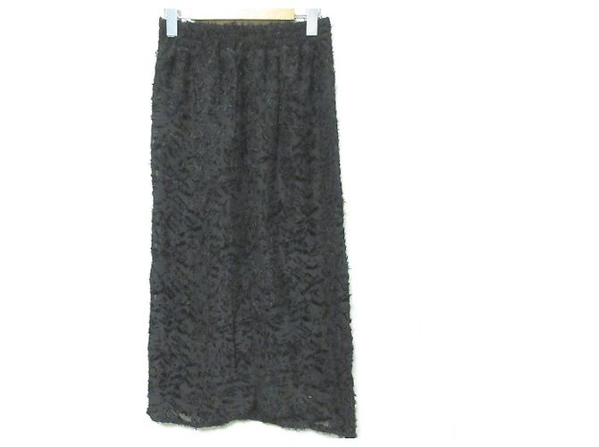 Autre Marque Gonna in jacquard con frange BAYFLOW Nero - vista 2