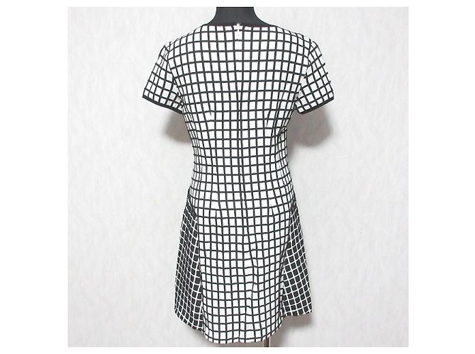 Autre Marque i BLUSE Kariertes Kleid Weiß - Ansicht 2