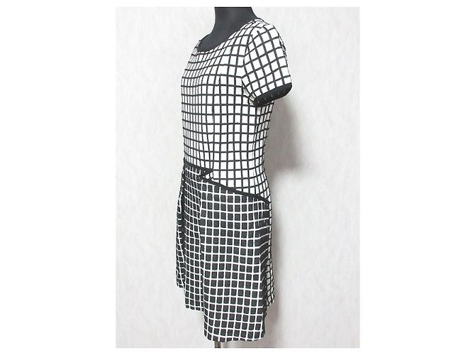 Autre Marque i BLUSE Kariertes Kleid Weiß - Ansicht 3