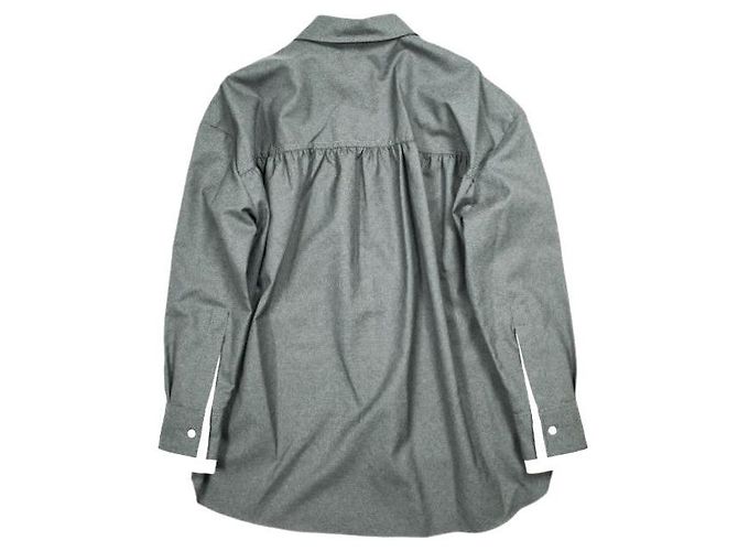 Camicia in lana Marni CAMA0613QS TW839 Marrone - vista 2