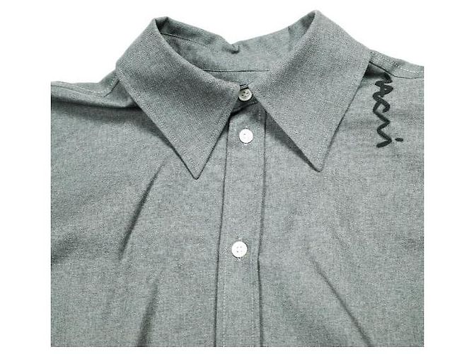 Camicia in lana Marni CAMA0613QS TW839 Marrone - vista 6