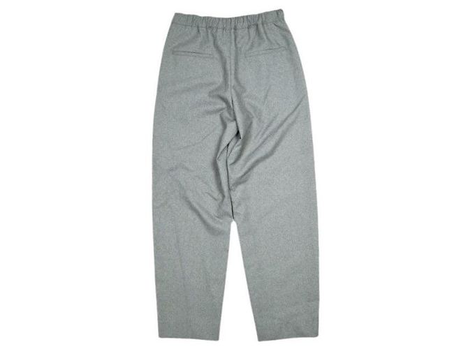 Marni PAMA0482U0 TW839 Pantalones rectos de lana tropical Castaño Damier ebene - vista 2
