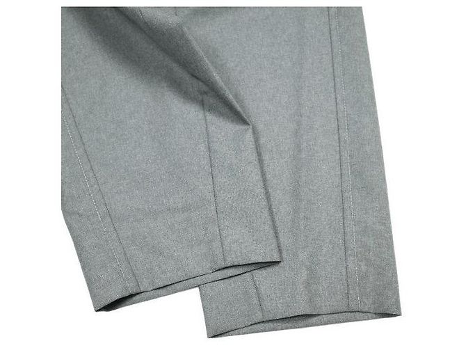 Marni PAMA0482U0 TW839 Pantalones rectos de lana tropical Castaño Damier ebene - vista 8