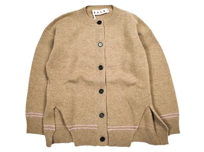 Marni VIRGIN WOOL LOGO CARDIGAN
Cardigan de lana virgen Beige - vista 2