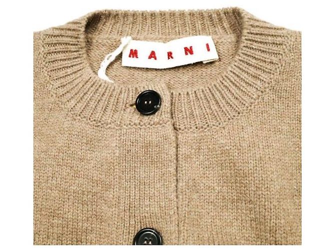Marni VIRGIN WOOL LOGO CARDIGAN
Cardigan de lana virgen Beige - vista 4